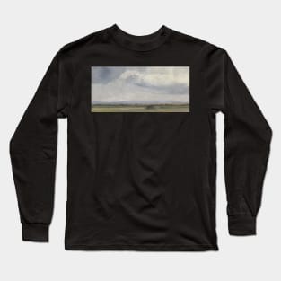 Basic Impressionist Field Oil on Canvas Long Sleeve T-Shirt